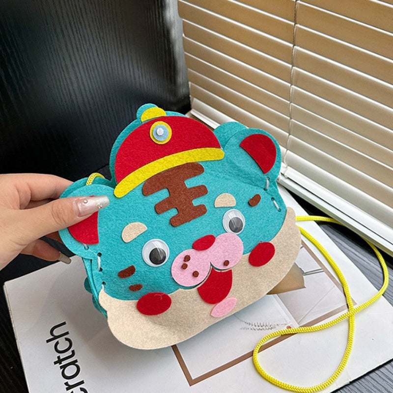 DIY Felt Mini Handbag Kit – Handmade Crossbody & Tote Bag Craft Kit for Beginners with Video Tutorial (24 Styles Available)