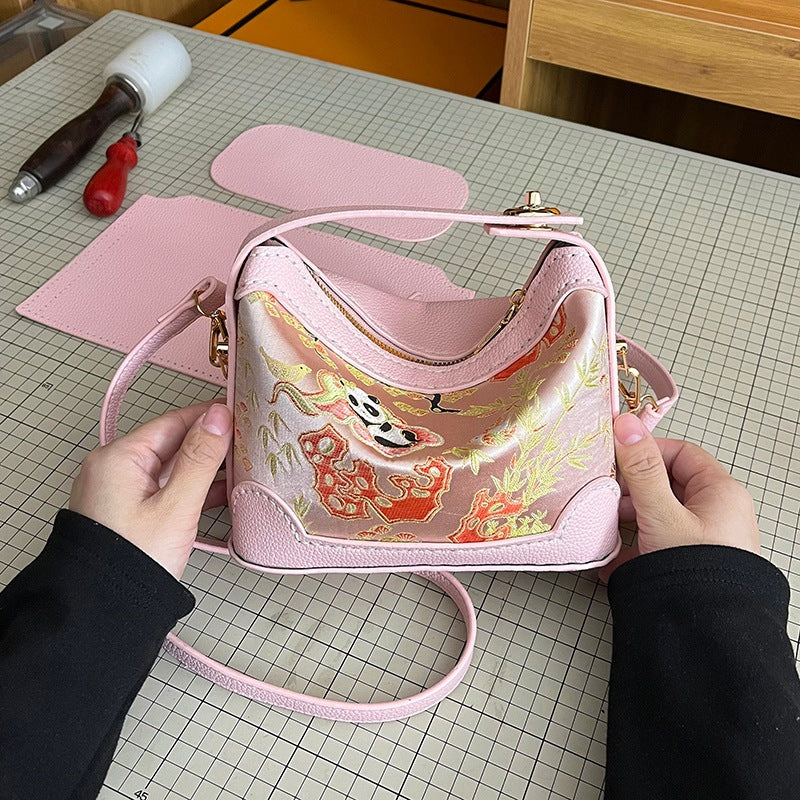 DIY PU Leather Handbag Kit for Beginners | Handmade Crossbody & Shoulder Bag Craft Set with Video Tutorial