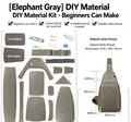 DIY Men's Leather Sling Bag Kit – Full-Grain Leather Crossbody Bag Making Kit