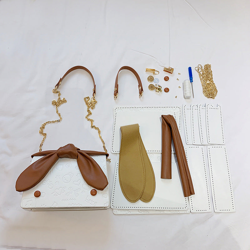 DIY PU Shoulder Bag Kit – Beginner-Friendly 8-Minute Handmade Craft Set | Pre-Cut Materials | Crossbody & Shoulder Bag Gift for Women