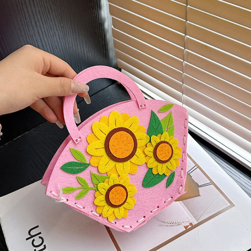 DIY Felt Mini Handbag Kit – Handmade Crossbody & Tote Bag Craft Kit for Beginners with Video Tutorial (24 Styles Available)