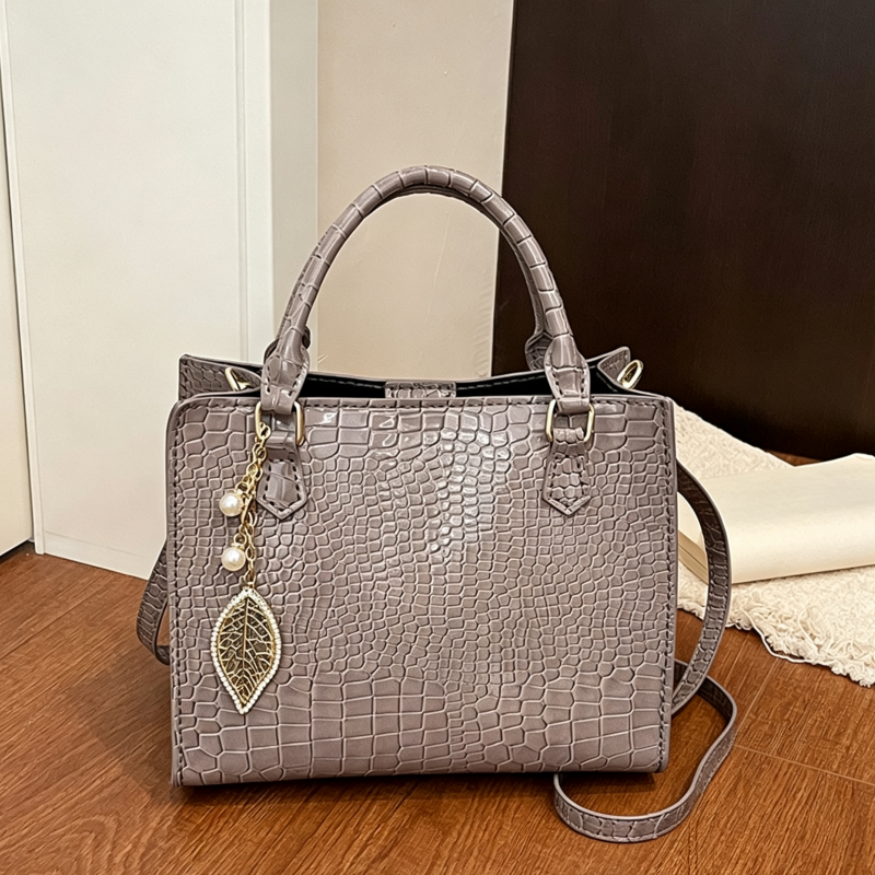 DIY PU Leather Handbag Kit | Handmade Crossbody Shoulder Tote Bag Craft Set for Beginners