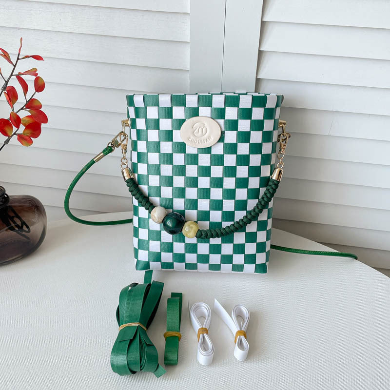 DIY Woven Handbag Kit | Beginner-Friendly PP Shoulder Bag Craft Set with Video Tutorial