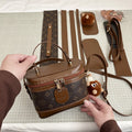 DIY PU Leather Handbag Kit for Beginners – Handmade Crossbody Shoulder Bag Sewing Kit with Pre-Cut Materials & Video Tutorial