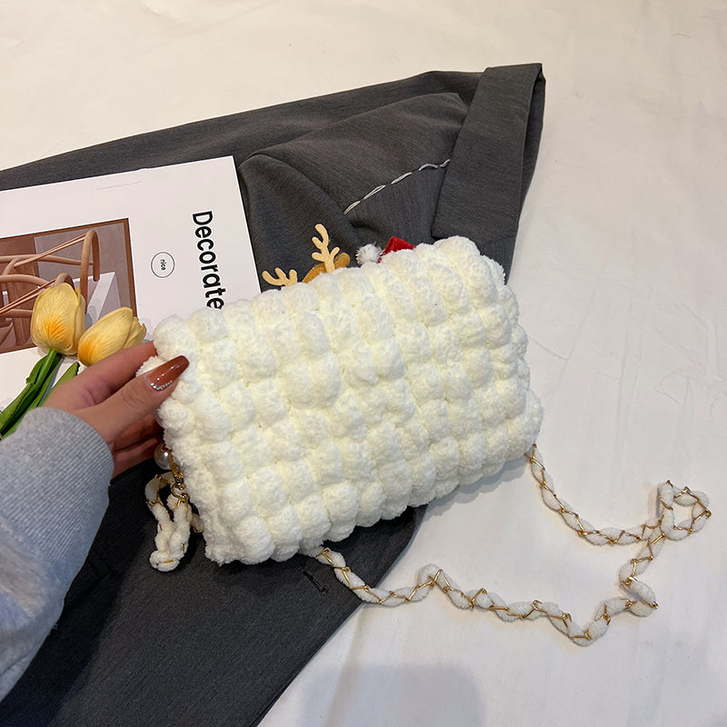 DIY Crochet Shoulder Bag Kit for Beginners – Handmade Crossbody Handbag Craft Kit with Video Tutorial