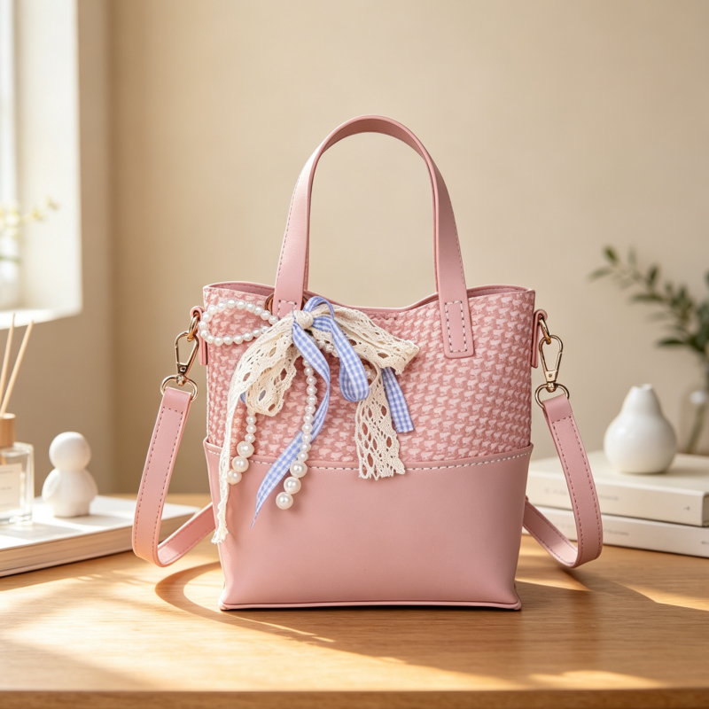 DIY PU Bucket Bag Kit for Beginners – Vintage Crossbody Shoulder Bag Making Kit