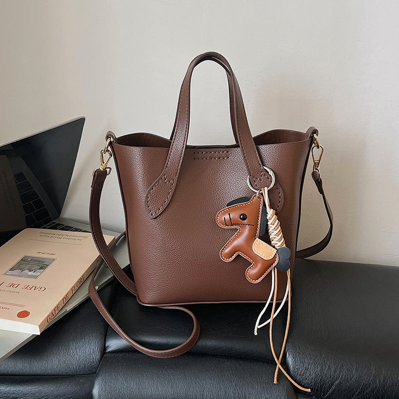 DIY Horse Handbag Kit for Beginners | PU Leather Tote Bag Sewing Craft Kit with Video Tutorial | Handmade Crossbody & Shoulder Bag DIY Set