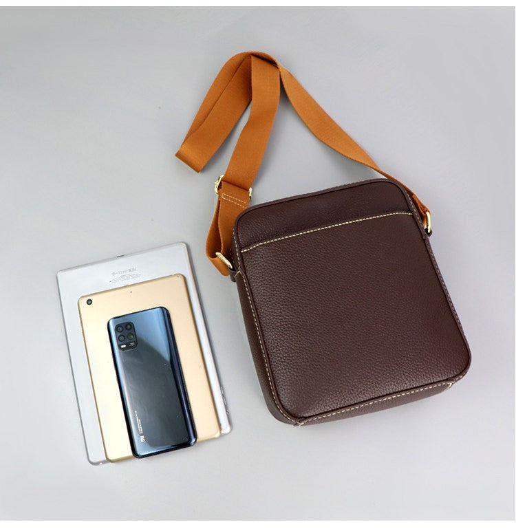 DIY Leather Crossbody Bag Kit for Beginners – Genuine Leather Shoulder Bag Making Set with Video Tutorial & Complete Materials