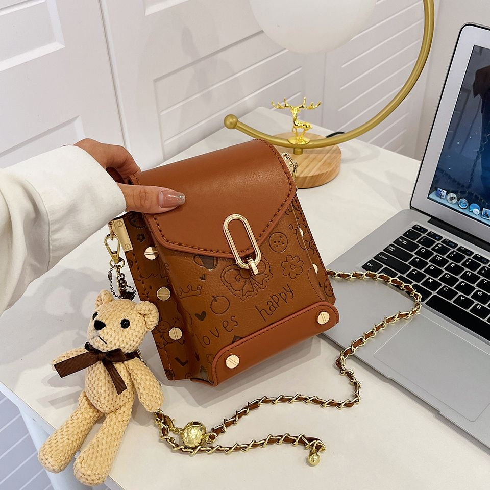 DIY PU Leather Shoulder Bag Kit for Beginners | Handmade Crossbody Purse Sewing Craft Set with Video Tutorial | DIY Fashion Bag Kit