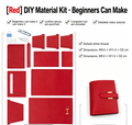 DIY Women's Leather Wallet Kit – Full-Grain Leather Card Holder & Coin Purse Making Kit