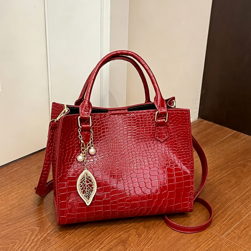 DIY PU Leather Handbag Kit | Handmade Crossbody Shoulder Tote Bag Craft Set for Beginners