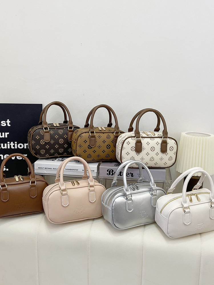 DIY PU Leather Handbag Kit for Beginners – Pre-Cut Sewing Craft Set with Video Tutorial, Elegant Crossbody Shoulder & Handheld Bag DIY Kit