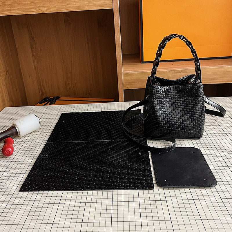 DIY Mini PU Leather Handbag Kit for Beginners – Handmade Crossbody Purse Sewing Kit with Video Tutorial & Complete Materials