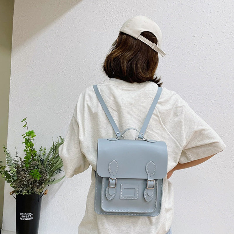 DIY PU Leather Backpack Kit for Beginners – Handmade Convertible Shoulder Bag with Pre-Cut Pieces & Video Tutorial