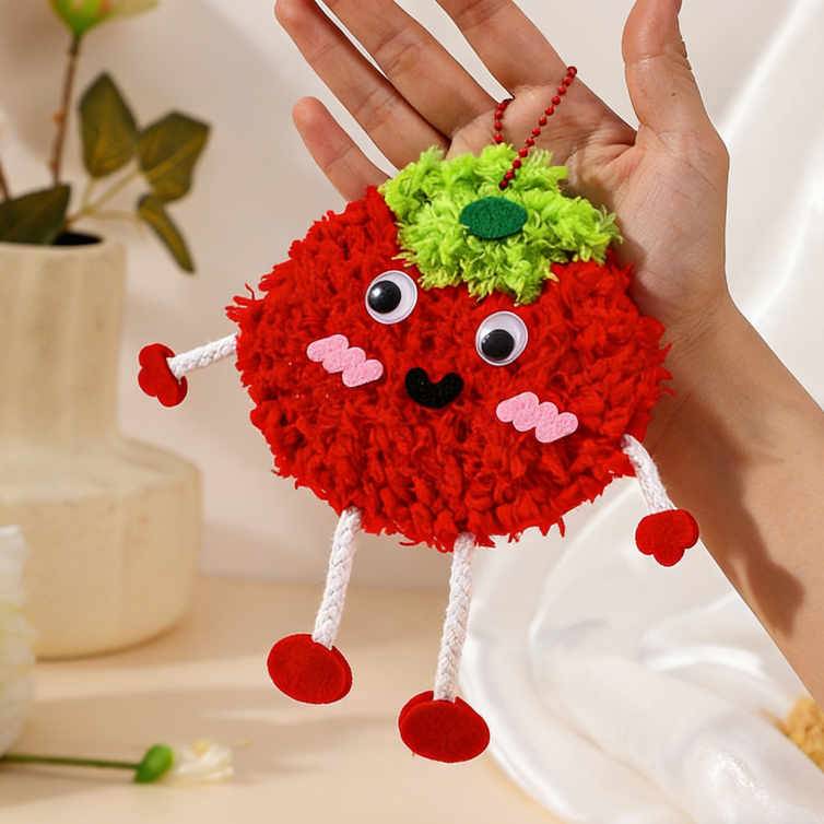 DIY Yarn Hanging Ornament Kit | Kids Educational Craft Set (6 Designs) | Felt & Wool Handmade Pendant Toys for Early Learning & Parent-Child Activity
