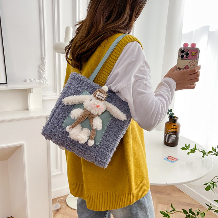 DIY Plush Shoulder Bag Kit for Beginners | Handmade Tote Bag Craft Set with Video Tutorial