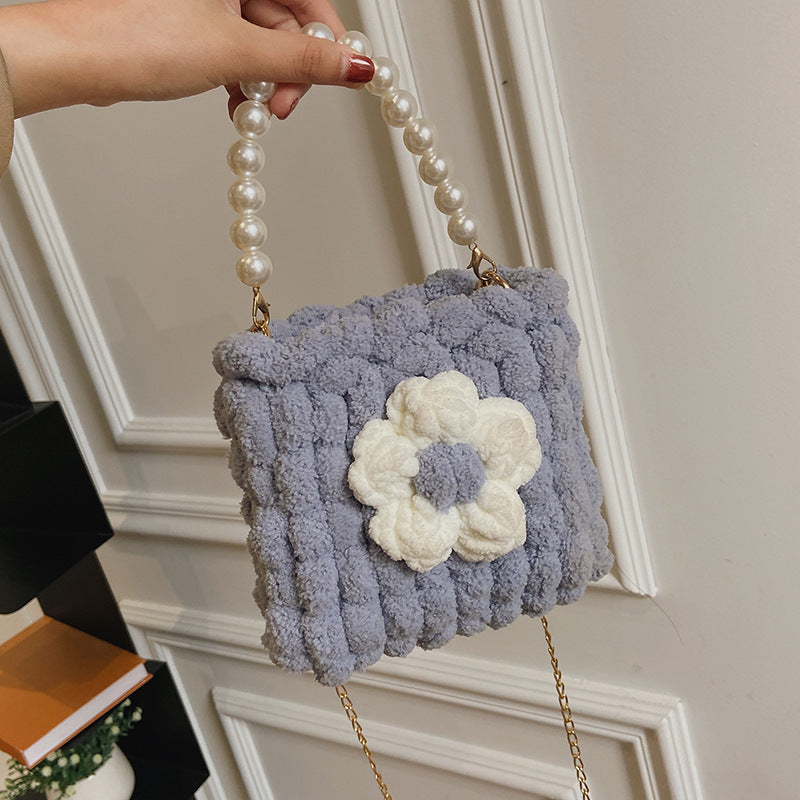 DIY Woven Cotton Shoulder Bag Kit for Beginners – Handmade Crossbody Purse with Video Tutorial