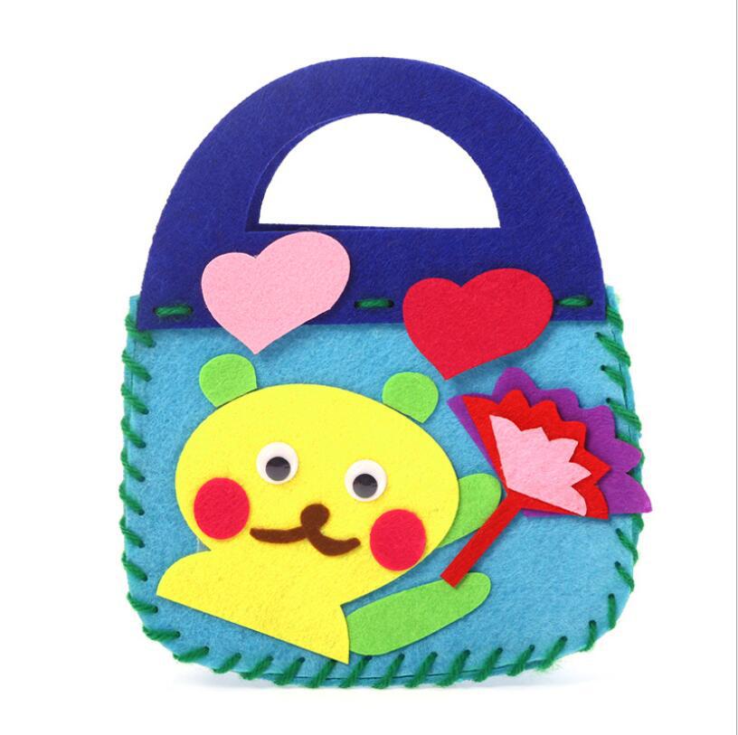 DIY Kids Mini Felt Handbag Sewing Kit for Children | Creative Craft Toy Bag | Parent-Child Educational Activity | Beginner-Friendly Handmade Kit