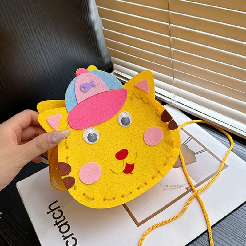 DIY Felt Mini Handbag Kit – Handmade Crossbody & Tote Bag Craft Kit for Beginners with Video Tutorial (24 Styles Available)