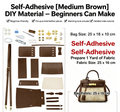 DIY Leather & Fabric Bag Kit – Beginner Crossbody, Shoulder & Handbag Making Kit