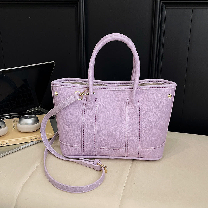 DIY PU Leather Handbag Kit for Beginners – Handmade Crossbody Shoulder Tote Bag Sewing Craft Set with Video Tutorial