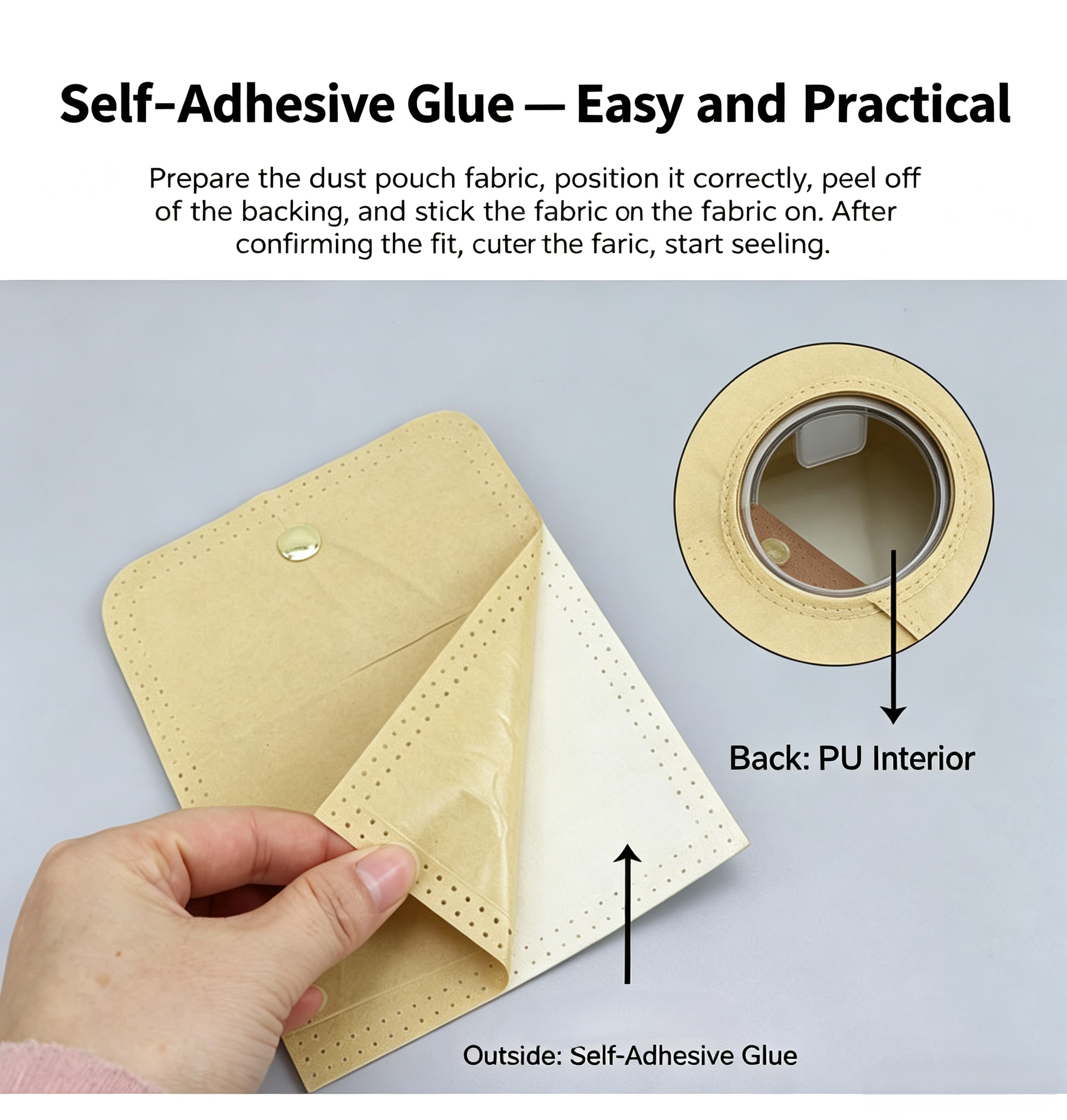 DIY Leather Coin Purse Kit – Handmade Genuine Leather Mini Wallet Craft Set for Beginners with Video Tutorial