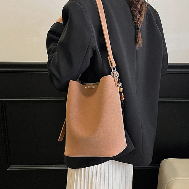 DIY Suede Shoulder Bag Kit for Beginners | Handmade Crossbody Tote Bag Sewing Craft Set with Video Tutorial