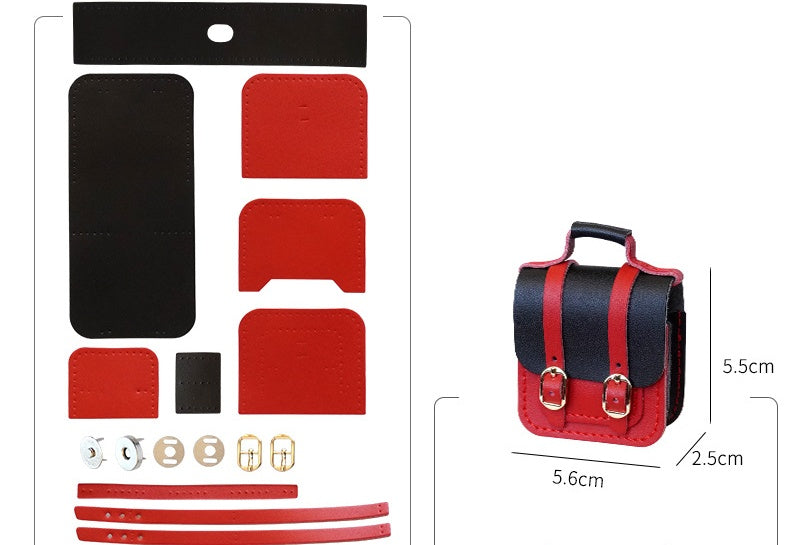 DIY Leather Earbud Case Kit | Handmade Cowhide Earphone Storage Pouch Craft Set with Video Tutoria