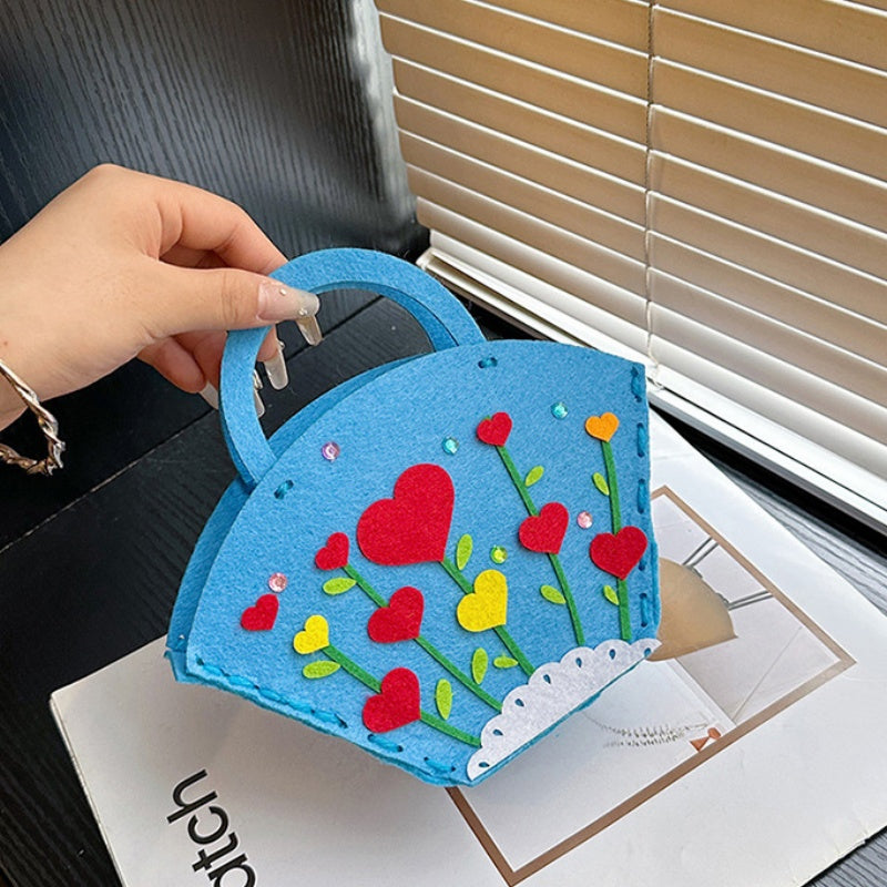 DIY Felt Mini Handbag Kit – Handmade Crossbody & Tote Bag Craft Kit for Beginners with Video Tutorial (24 Styles Available)