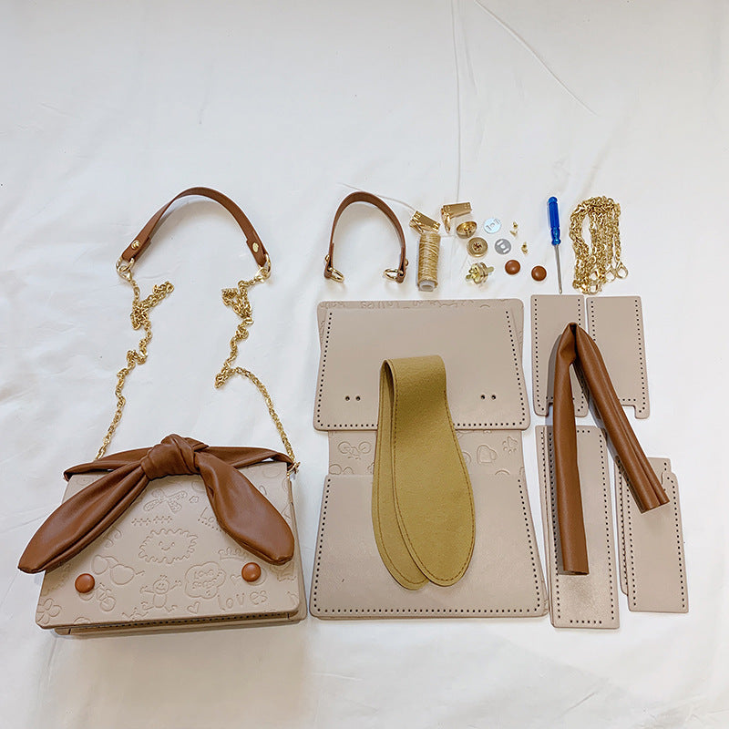 DIY PU Shoulder Bag Kit – Beginner-Friendly 8-Minute Handmade Craft Set | Pre-Cut Materials | Crossbody & Shoulder Bag Gift for Women