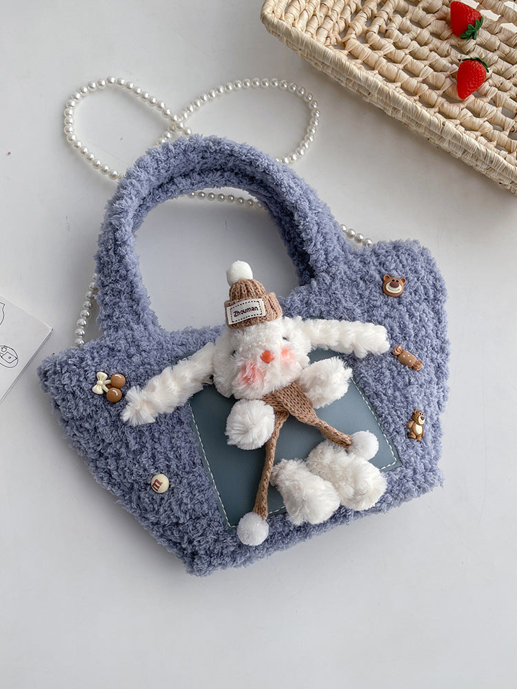 DIY Plush Woven Shoulder Bag Kit for Beginners | Handmade Crossbody Tote Bag Craft Set with Video Tutorial