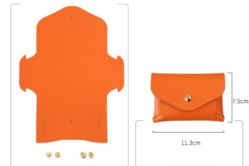 DIY Leather Card Holder Kit | Beginner Friendly Cowhide Wallet Craft Set with Video Tutorial