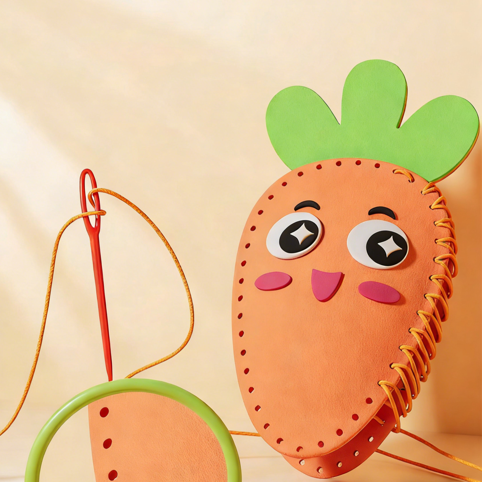 DIY Felt Doll Keychain Craft Kit for Kids – Handmade Sewing Activity Set with 5 Random Designs & Video Tutorial