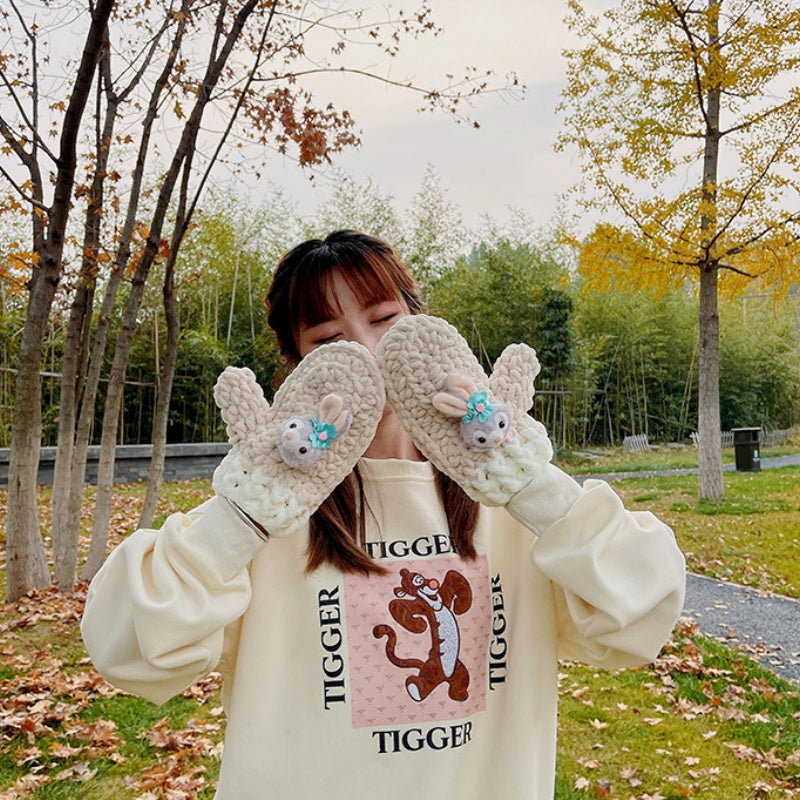 DIY Knitted Gloves Kit for Beginners | Handmade Yarn Gloves Craft Set with Video Tutorial