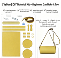 DIY Leather Crossbody Bag Kit for Beginners – Handmade Shoulder Bag Sewing Kit