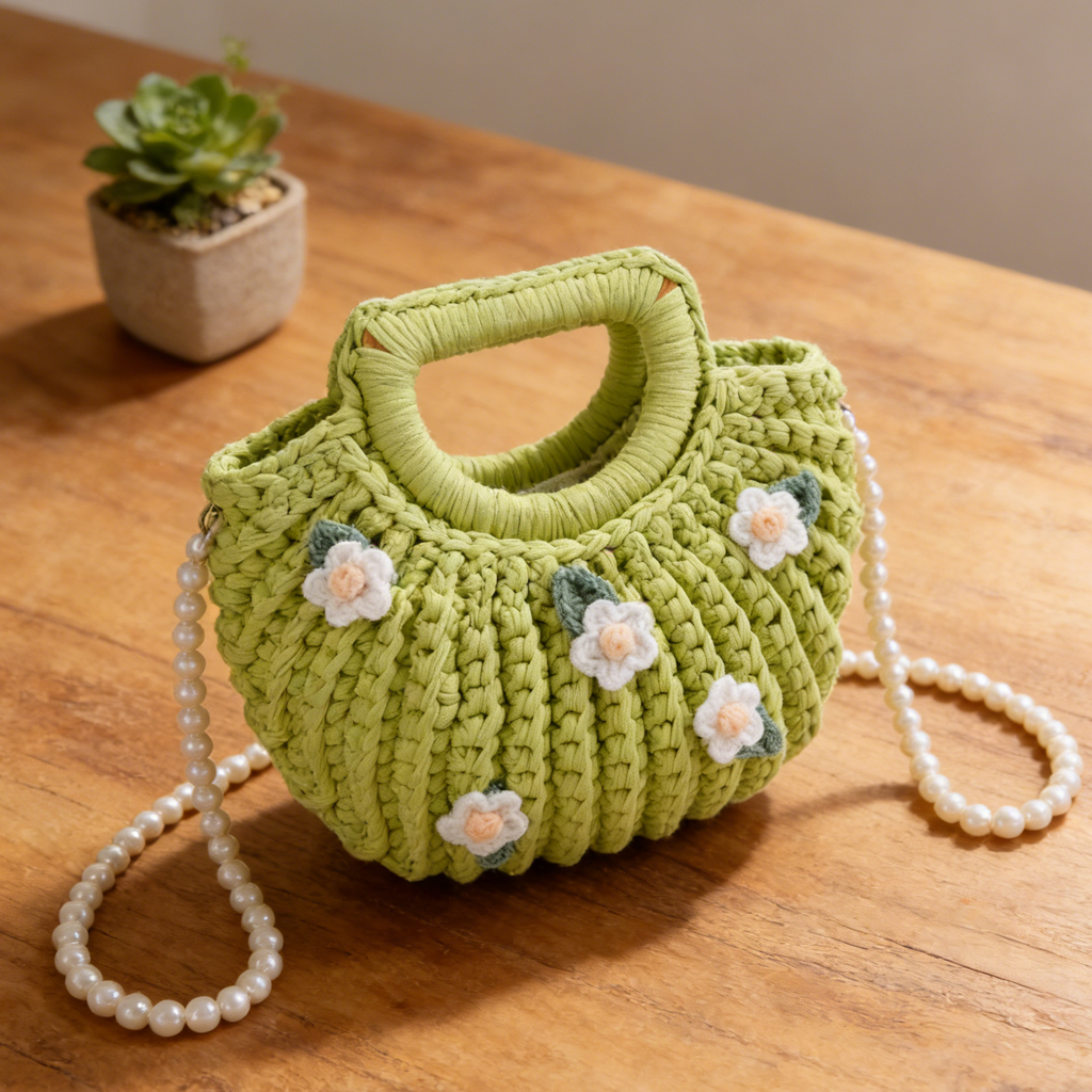 DIY Shoulder Bag Sewing Kit for Beginners – Handmade Crossbody Tote Bag Craft Kit with Video Tutorial & Pre-Cut Materials
