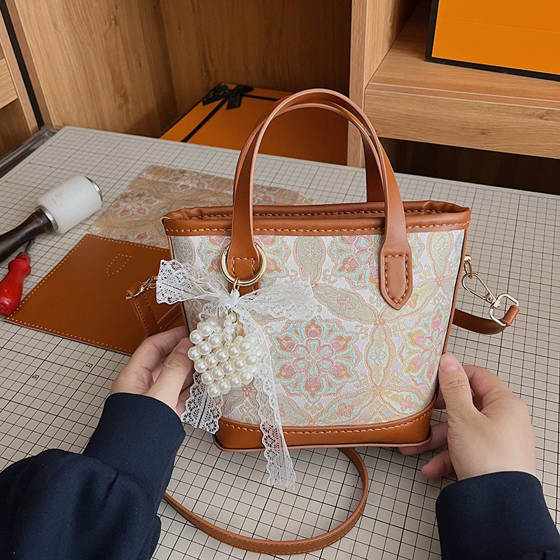 DIY PU Leather Tote Bag Kit | Beginner-Friendly Commuter Shoulder Handbag Craft Set with Video Tutorial
