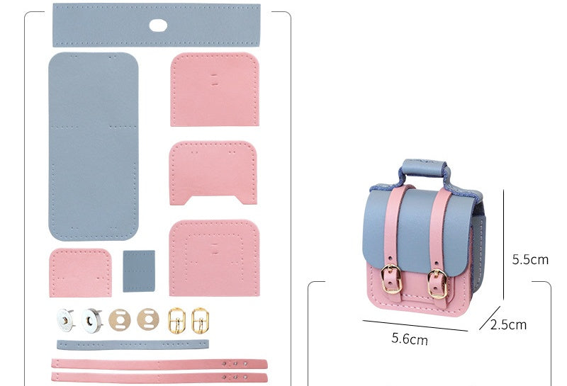DIY Leather Earbud Case Kit | Handmade Cowhide Earphone Storage Pouch Craft Set with Video Tutoria