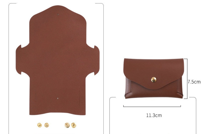 DIY Leather Card Holder Kit | Beginner Friendly Cowhide Wallet Craft Set with Video Tutorial
