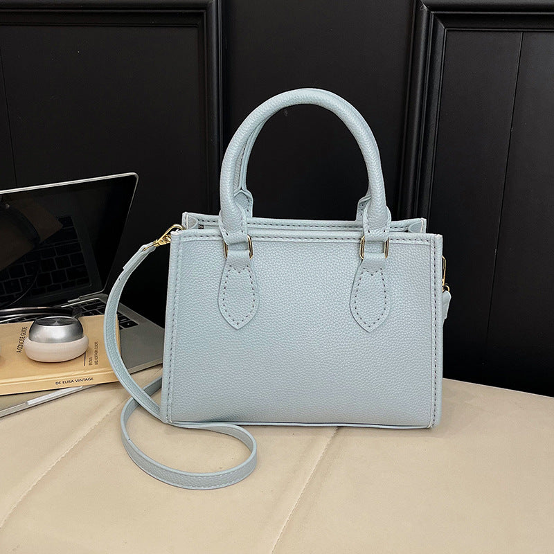 DIY PU Leather Handbag Kit for Beginners – Pre-Cut Sewing Craft Set with Video Tutorial, Elegant Crossbody Shoulder Bag Handmade Kit
