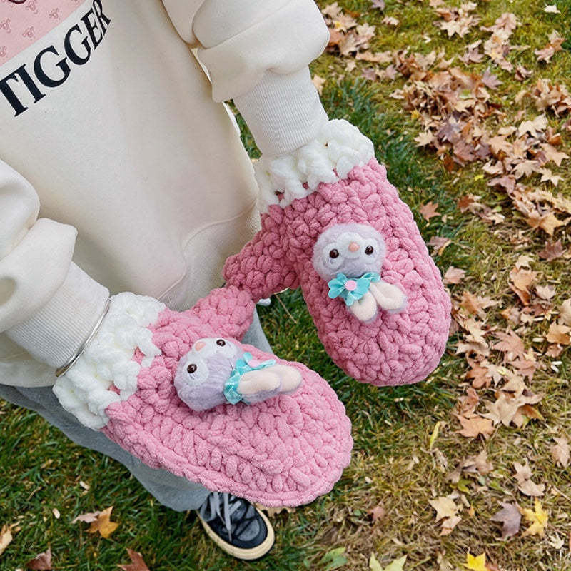 DIY Knitted Gloves Kit for Beginners | Handmade Yarn Gloves Craft Set with Video Tutorial