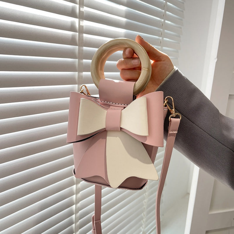 DIY PU Leather Mini Bucket Bag Kit for Beginners – Pre-Cut & Pre-Punched Shoulder Crossbody Bag with Video Tutorial