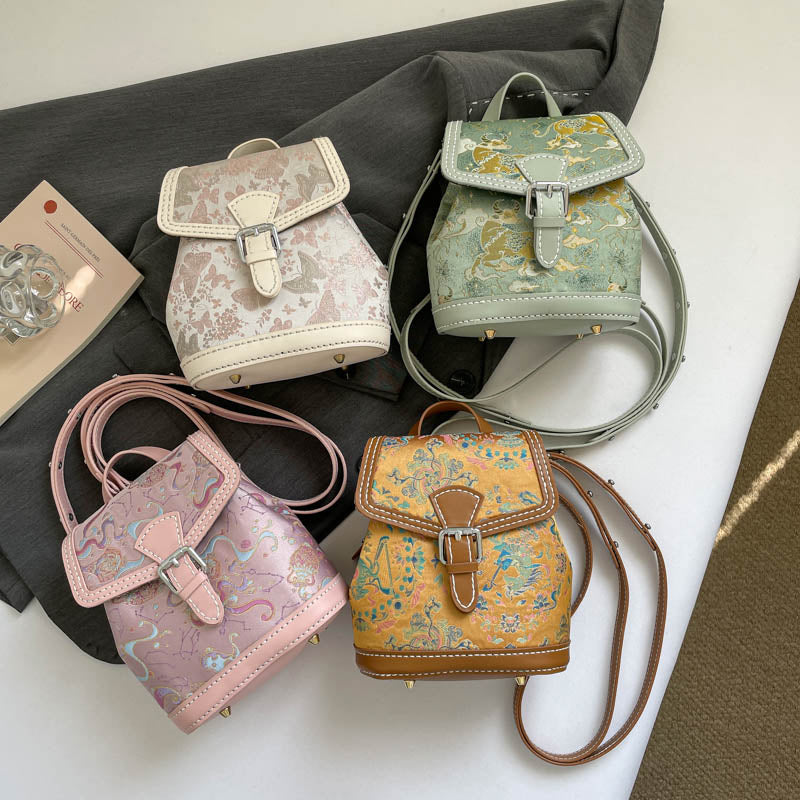 DIY PU Leather & Fabric Handbag Kit for Beginners | Handmade Tote, Shoulder & Backpack Sewing Craft Set with Video Tutorial