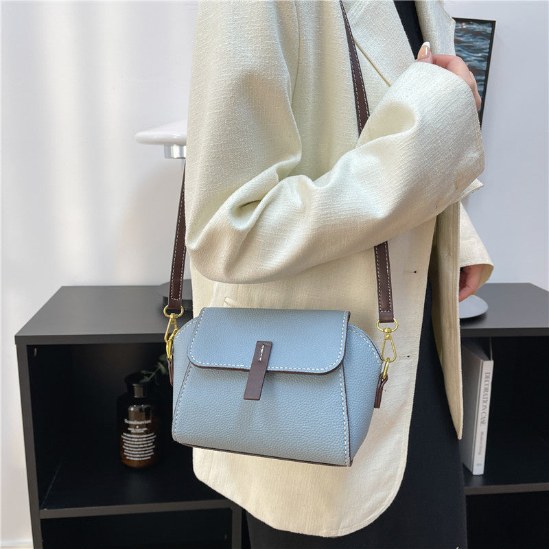 DIY PU Leather Shoulder Bag Kit for Beginners – Handmade Crossbody Purse Sewing Kit with Pre-Cut Materials & Video Tutorial
