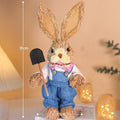 DIY Straw Bunny Craft Kit | Handmade Woven Rabbit Family Set | Spring Easter Home Decor & Mother’s Day Creative Gift