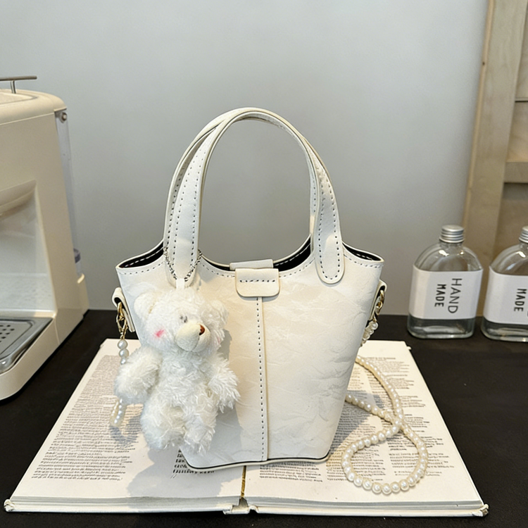DIY PU Leather Crossbody Handbag Kit for Beginners – Handmade Purse Sewing Set with Video Tutorial, Shoulder Tote Craft Gift