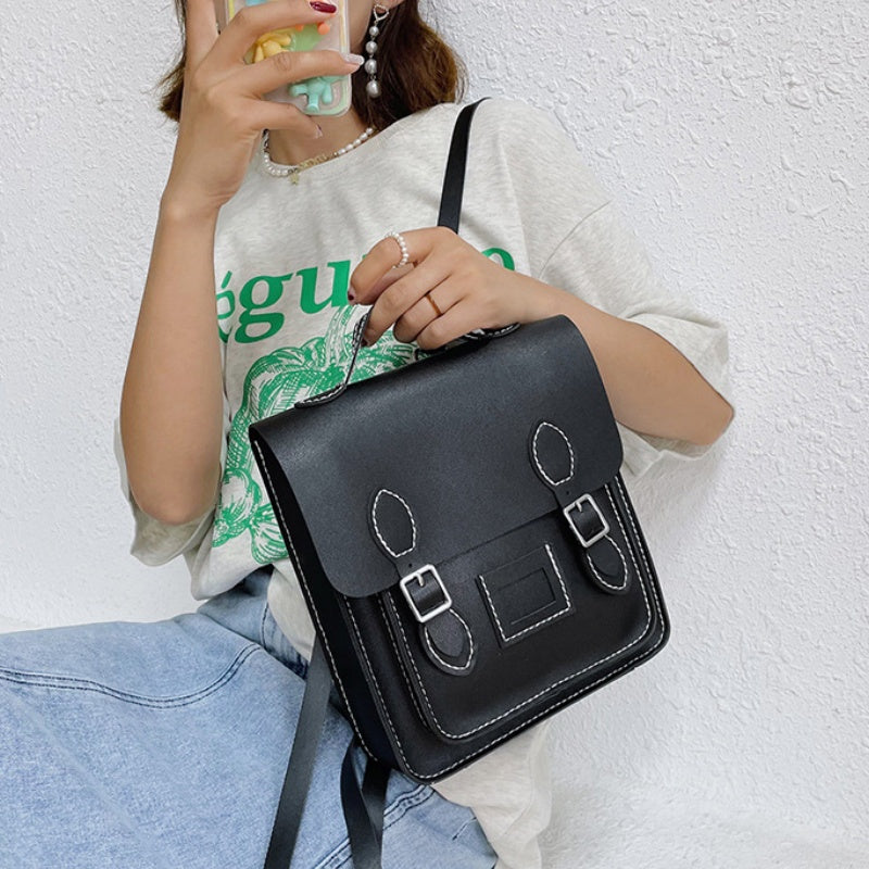 DIY PU Leather Backpack Kit for Beginners – Handmade Convertible Shoulder Bag with Pre-Cut Pieces & Video Tutorial