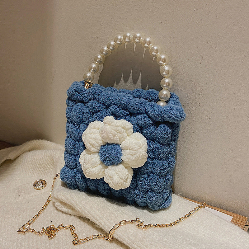 DIY Woven Cotton Shoulder Bag Kit for Beginners – Handmade Crossbody Purse with Video Tutorial