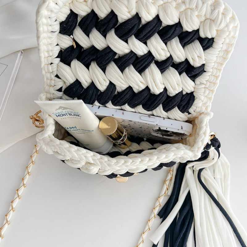 DIY Cotton Shoulder Bag Kit for Beginners | Handmade Crossbody Tote Bag Sewing Craft Set with Video Tutorial