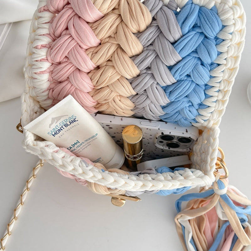 DIY Cotton Crossbody Bag Kit for Beginners | Handmade Shoulder & Tote Bag Sewing Craft Set with Video Tutorial